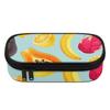 Pen Case Portable 300D Polyester Zipper Closure with Pen Slots Mesh Pocket and Spacious Main Compartment for Teens and Students