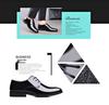 Men's Black Leather Formal and Casual Shoes - Korean Style for Office, Business, and Weddings