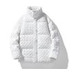 Men's Guochao Woven Down Jacket: High-End Winter Streetwear with 90% White Duck Down, Cool Design for Couples.