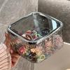 Hair Accessories Organizer Clear Acrylic Hair Tie Storage Box for Headband Hair Clip Cotton Swab Washing Capsules Storage