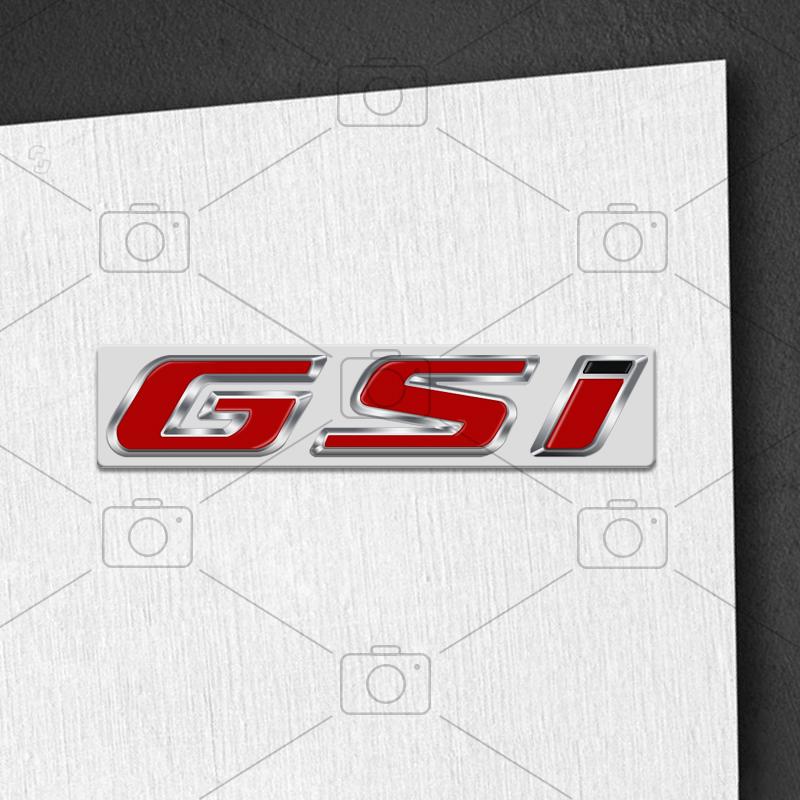Car Metal Body GSI Logo Letter Decals Styling Badge Trunk Emblems Sticker For Opel Vauxhall Meriva Junior Zafira Mokka Adam VXR