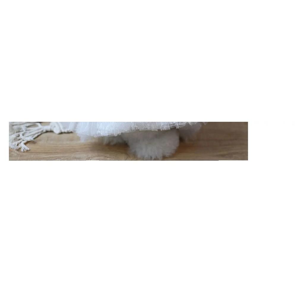 Korean Style Puff Sleeve Pet Wedding Gown - High-End Dog Cat Dress for Teddy Bichon Fashion Show Outfit