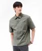 CHASECULT Men'S Stretch Short Sleeve Shirt - Khaki