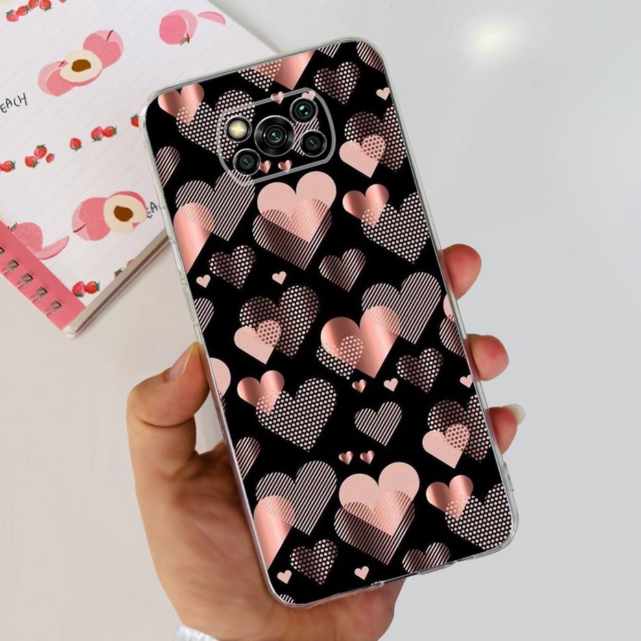 För Xiaomi Poco X3 Pro Fodral Ny Mode Målat Skydd Genomskinligt Silikon Mjukt TPU Telefonfodral För Xiaomi Poco X3 NFC PocoX3 Pro Skal