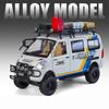 Wuling Offroad-Version LKW-Modell im Maßstab 1:24 aus Metallguss, modifiziertes Geländefahrzeug mit Sound und Licht, Geschenk für Kinder