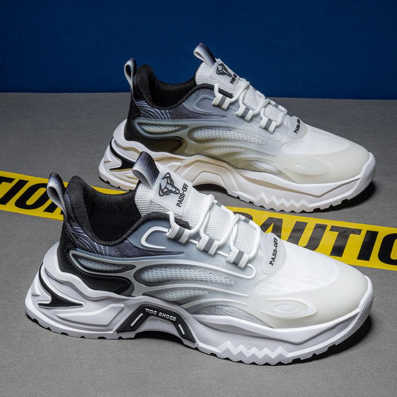 2025 Thick-soled Low-top New Trend Heightening Shoes 2025 Mesh Sports Lightweight Men's Shoes Casual Shoes