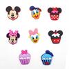 Mickey Mouse & Donald Duck Shoe Charms, PVC Hole Decorations for Beach Shoes