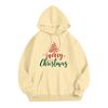 Women's Fashion Casual Long Sleeve Loose Christmas Print Hooded Sweatshirt