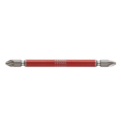VESSEL 40V Compatible Double-ended Posidrive Gosai Bit PZ2×110 1 Piece GSPZ2110