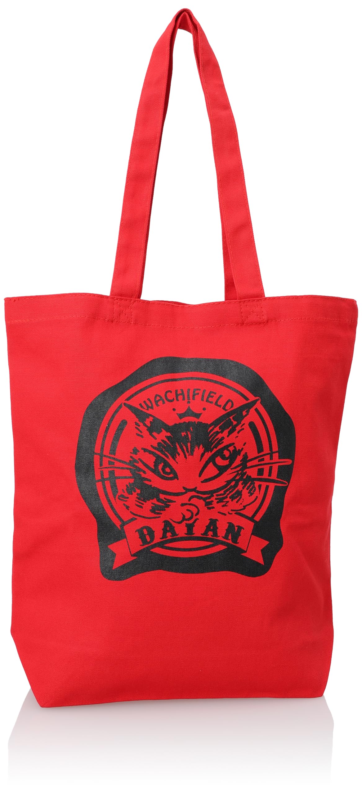 

Dayan the Cat Tote Bag for Great for Large Cat Medium Eco Lesson Red [WACHIFIELD] Women, Unisex, Men, Lightweight, Canvas, A4, Compact, Commuting,
