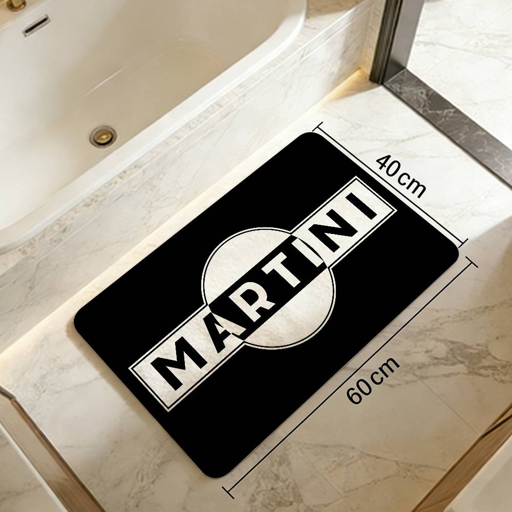 M-Martinis Logo Door Mat Kids Room Bedroom Decoration Balcony Anti-Slip Doormat Living Room Doormat Area Rug