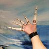 2 Pack Halloween Jointed Fingers Realistic Halloween Skeleton Hands Horror Flexible Joint Fingers