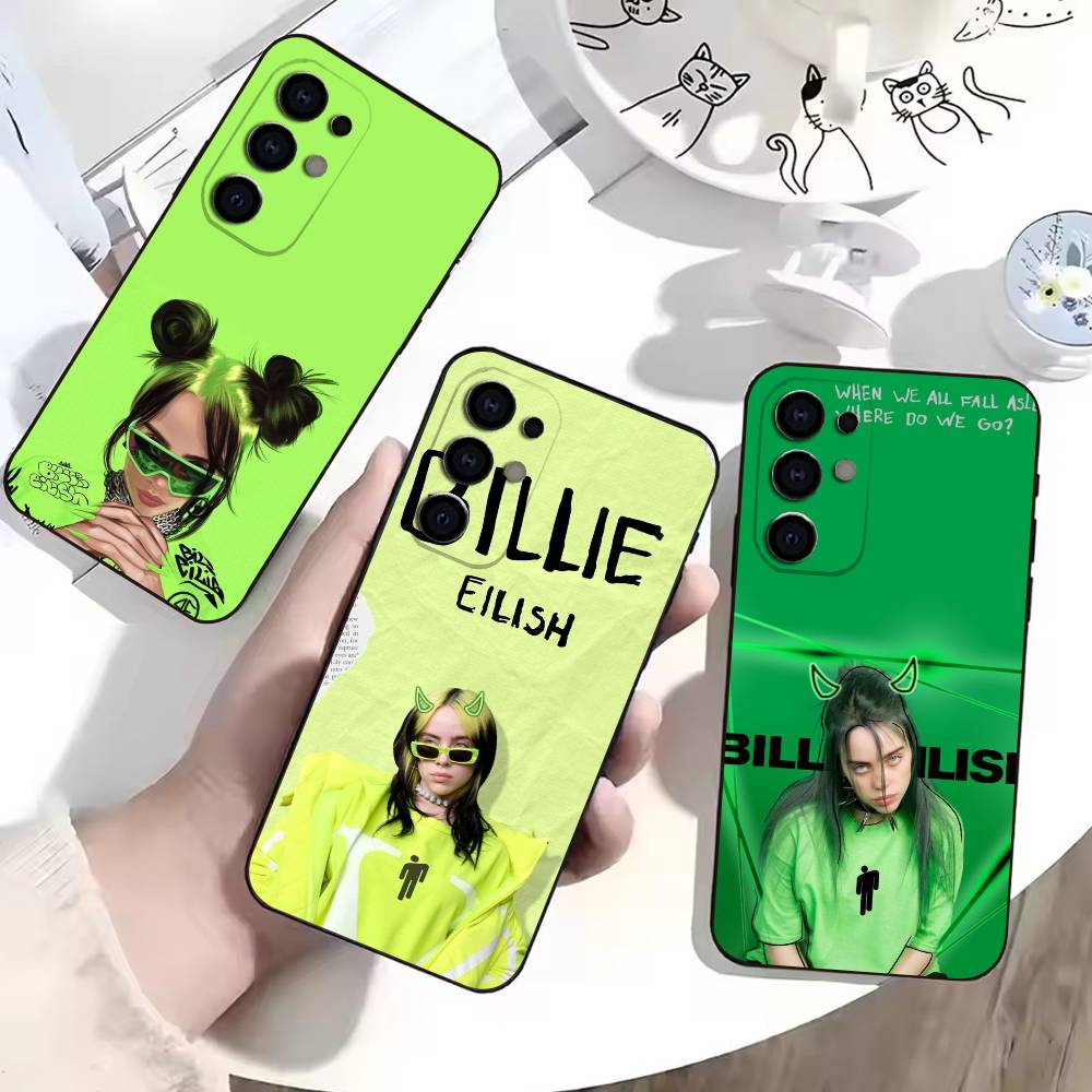 Singer Bad Guy Billie Eilish Phone Case For Samsung S25,S24,S21,S22,S23,S30,Ultra,S20,Plus,Fe,Soft Silicone Black Cover