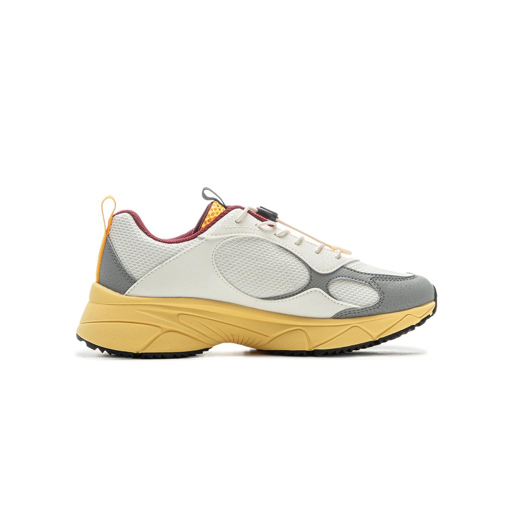Li Ning Kids Comfortable Versatile Shock Absorbing Low Top Casual Shoes Kids Casual Shoes Off-White YKCU208-3