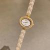 Oval Bracelet Women'S Watch Exquisite Fritillary Full Of Diamonds Zircon High-End Light Luxury Fashion Women'S Watch