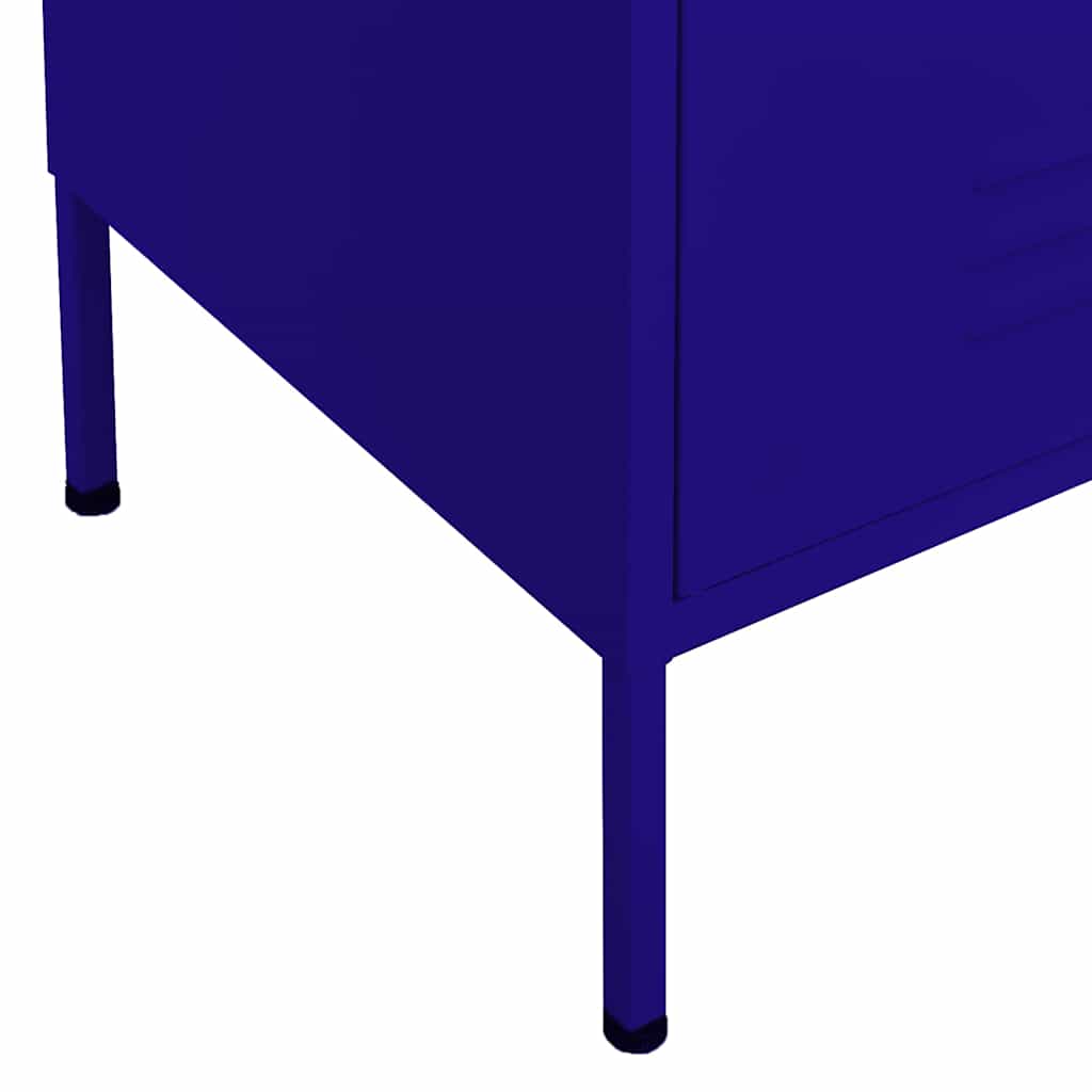 vidaXL Lagerschrank Marineblau 80x35x101,5 Cm Stahl