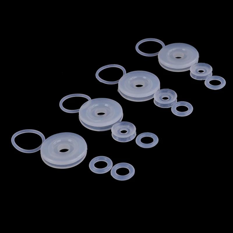 4pcs/set Silicone Rubber Gasket Cooker Lid Sealing Ring Electric Pressure Cooker Replacement Valve Parts Float Sealer
