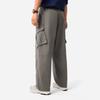 Li Ning Sports Lifestyle Series Solid Color Mid Waist Comfortable Breathable Versatile Straight Leg Casual Pants Men Bottoms Asphalt-Gray AKXV133-6