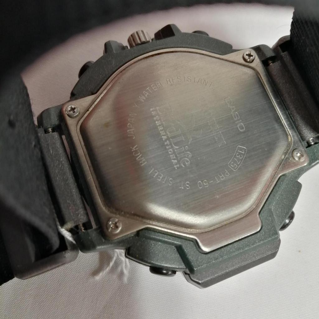 Used CASIO BLK/GRY PRO TREK NGO Collaboration Watch