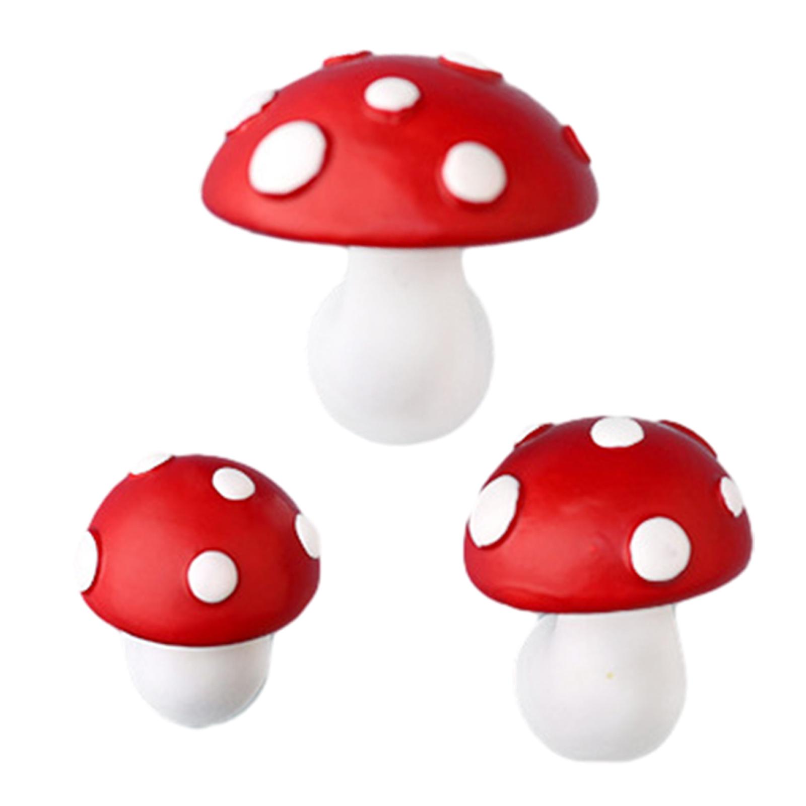 

Набор из 3 игривых наклеек на холодильник в виде грибов с магнитной основой. Универсальные красочные мультяшные магниты на холодильник