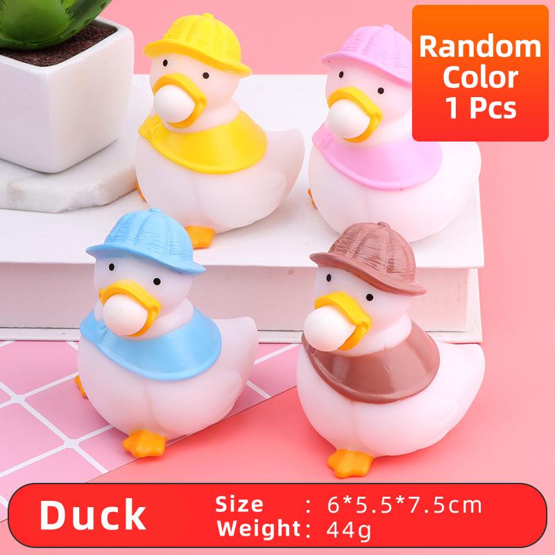 Squeezing Blowing Bubbles Duck Dinosaur Toys Playsetss Decompression Fidget Antistress Sensory Stress Reliefing Lovely Gift Present for Kids Adult