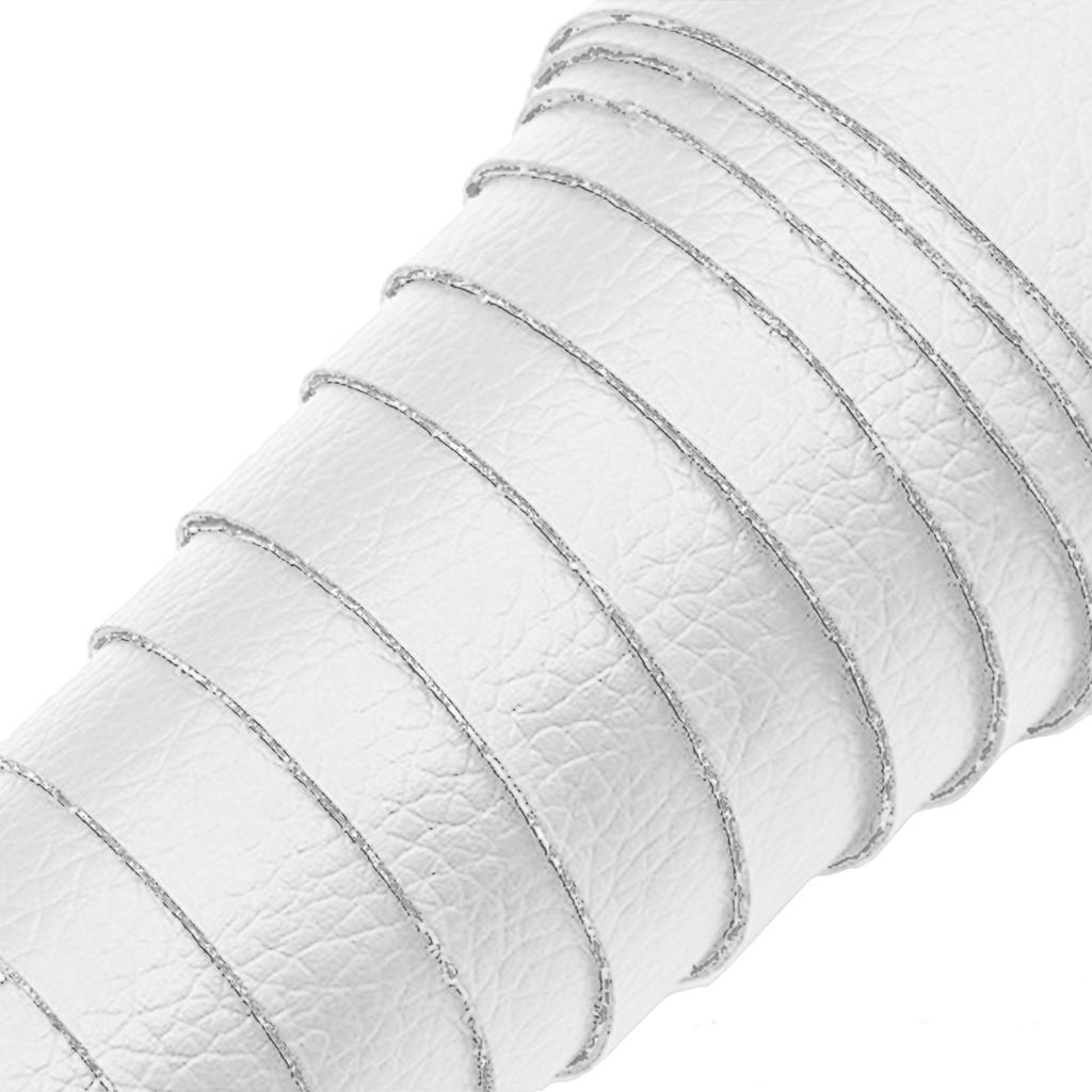 Self-adhesive leather patch 50x137cm White