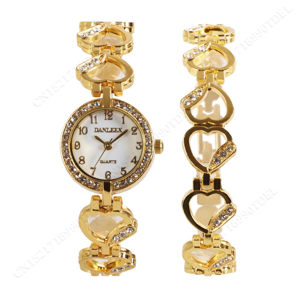 Exquisite Diamond Point Scale Dial Simple Steel Belt Quartz Watch