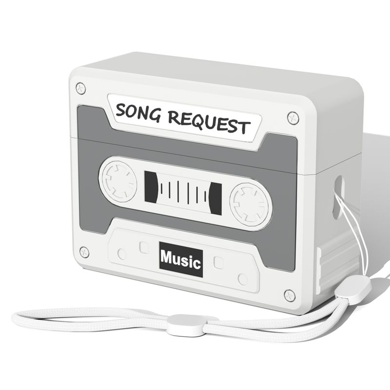 

Cover Airpodspro2 Generation Active Noise Reduction Earphone Case Liquid Soft Silicone Drop-Proof Simple Retro Tape Four Boxes 2024 New Arrival Apple Airpods 4 Generation Light gray