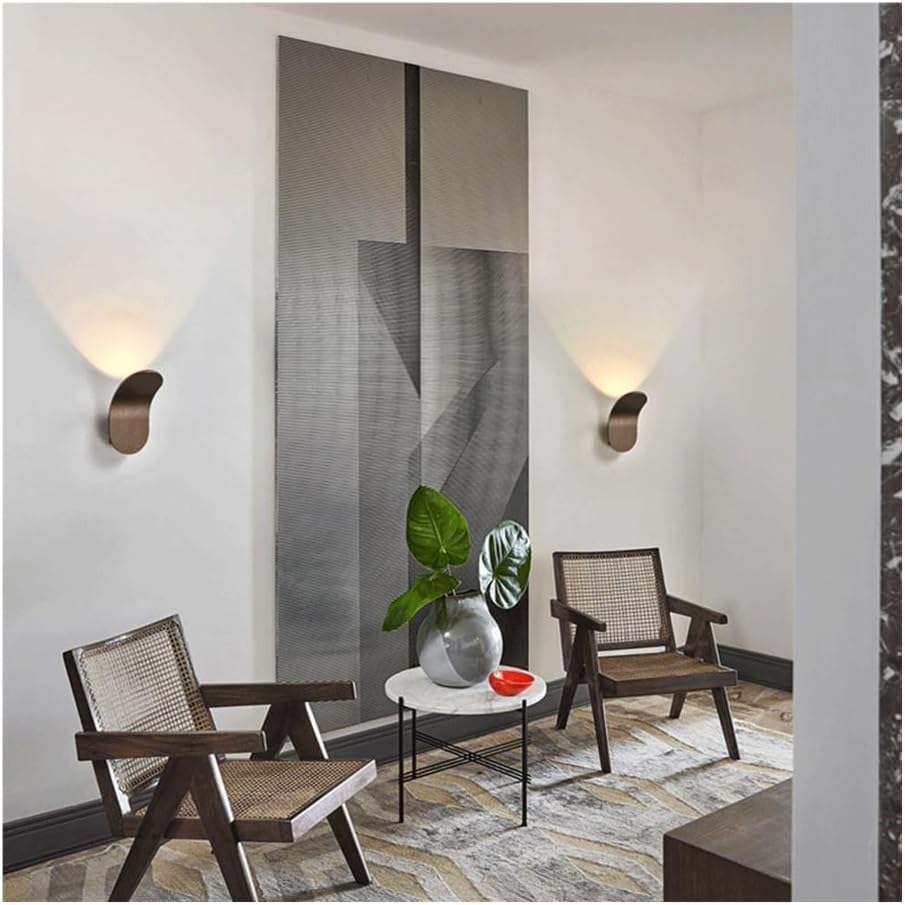 Hotelový Projekt Nástenné Lampy k Posteli - Moderná Minimalistická Nástenná Lampa, Kreatívne Osobnostné Nástenné Svietniky na Balkón, Chodbu, Schodisko (6W)(biely)