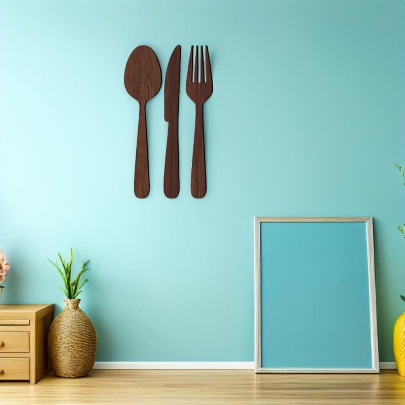 1Sets Rustikale Küchen-Wandkunst Aus Holz In Für Zuhause