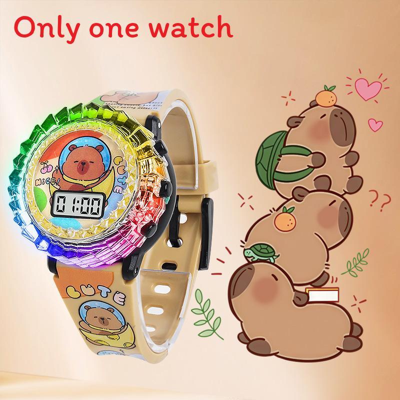 Kinder Cartoon LED Uhr mit Iron Man Batman Frozen Hello Kitty Design für Schulkinder