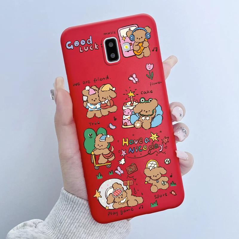 Cute Astronaut Panda Cartoon Case For Samsung Galaxy J6 2018 J6 Plus J600F/DS J610F/DS J600FN J610FN Silicone Bumper Soft Cover