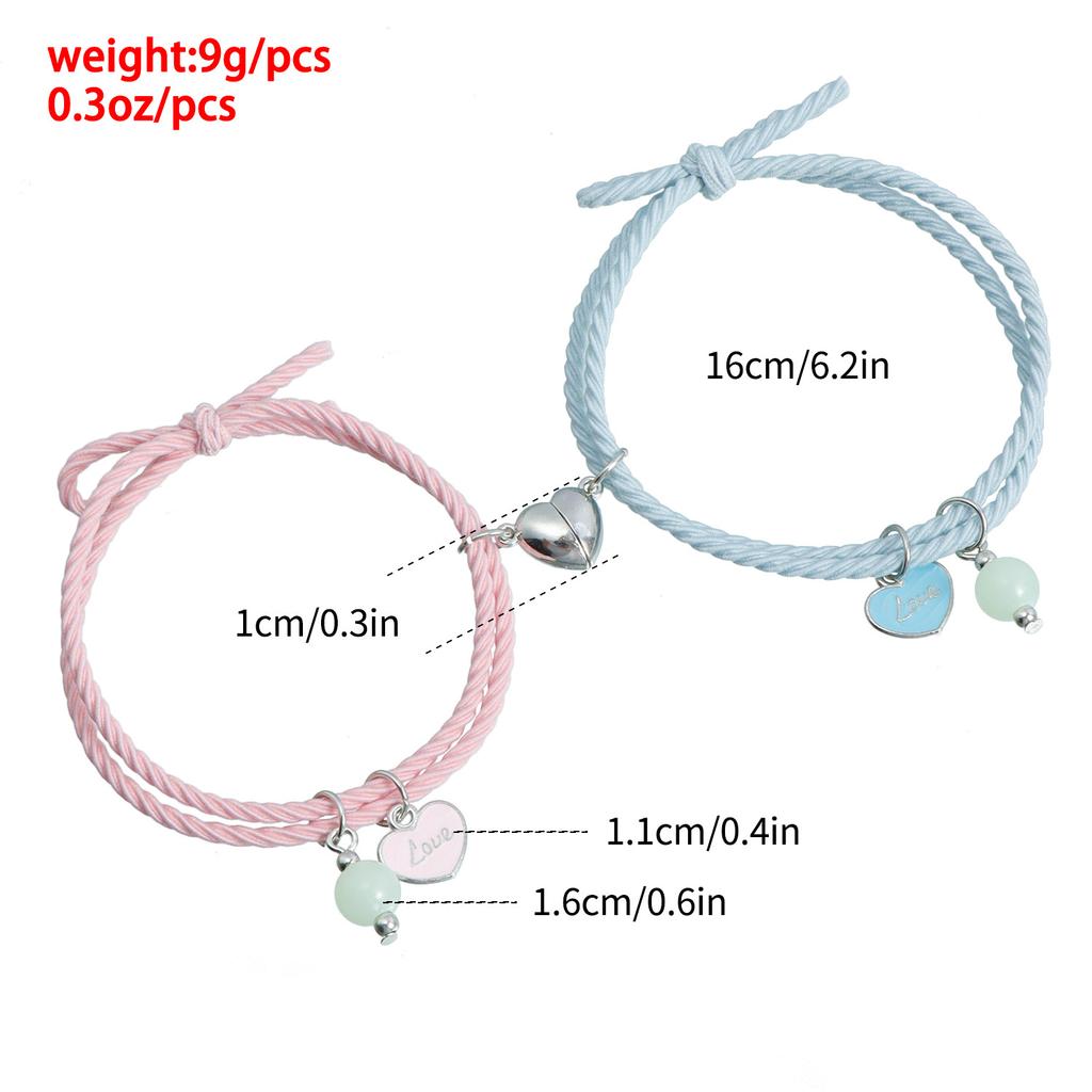 Small rubber band hand rope, love magnet attract, couple love love bracelet, a pair of simple hair ropes for male girlfriends