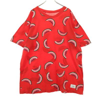 Beauty Products R.NEWBOLD Fruit Pattern Watermelon Short Sleeve Round Neck T-shirt Men's Used