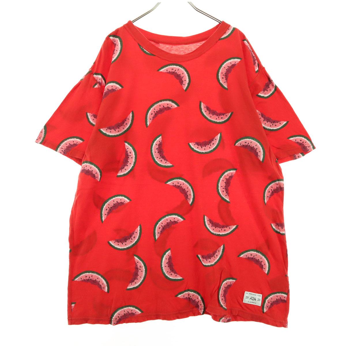 

Beauty products R.NEWBOLD Fruit Pattern Watermelon Short sleeve Round neck T-shirt Men s Used