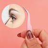 Stainless Steel Eyelash Tweezers: Thickened Journal Clips, Pointed Curved Tip for Nail Art, In Stock