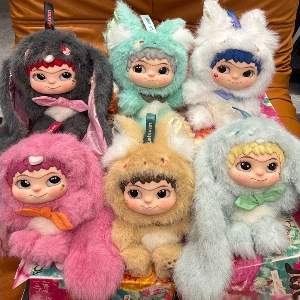 Cute Wakuku Birthday Christma Gift Ornament Mystery Box Wakuku Fox & Bunny Mischief Diary Series Blind Box Plush Pendant