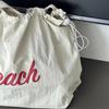 Drawstring Canvas Bag Ins Tote Bag Commuter Tote Bag Shoulder Bag