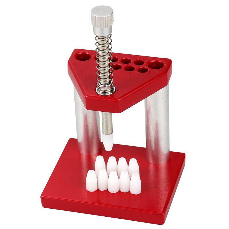 Red Metal Watch Needle Setting Press: Cap & Punch Repair Tool
