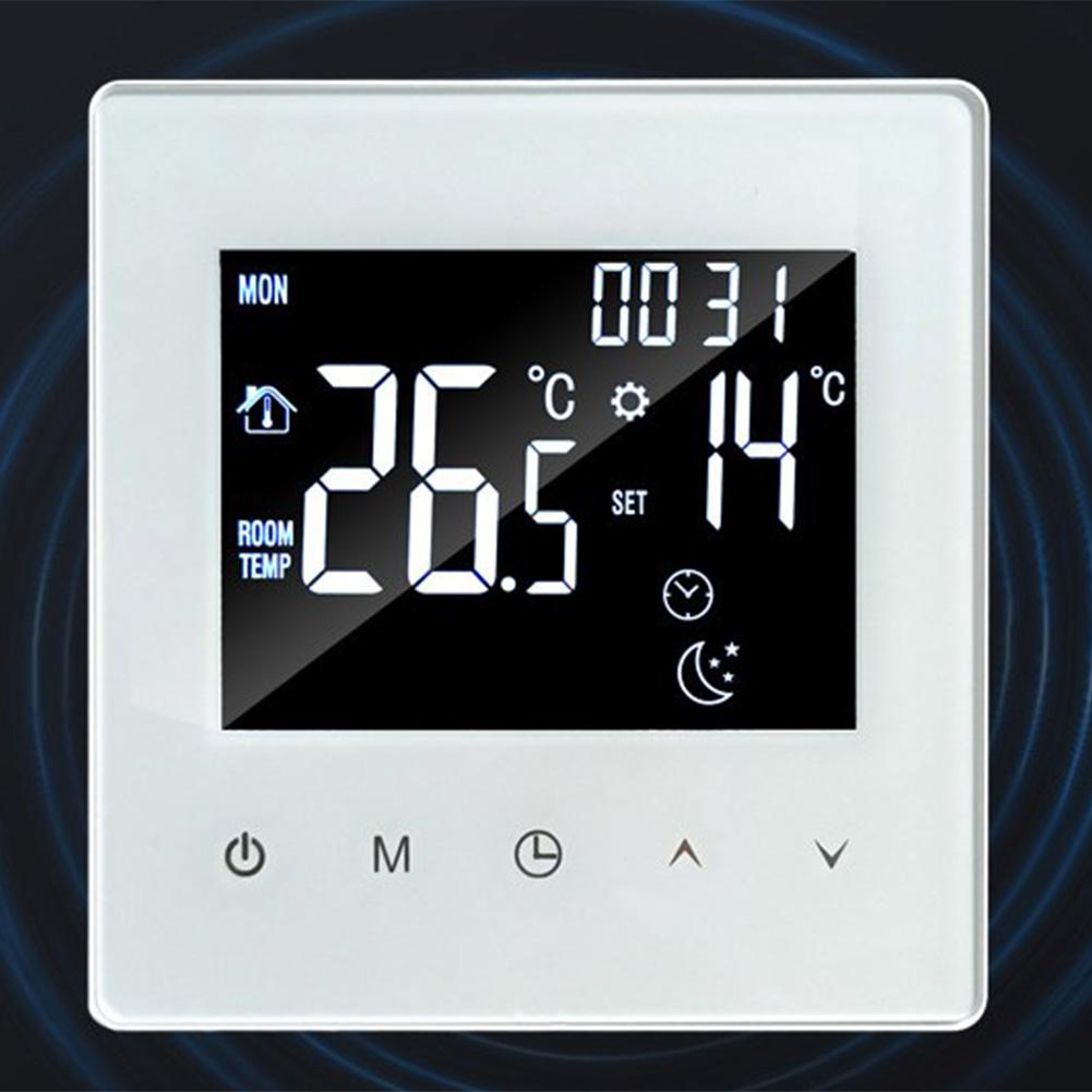 Smart Electric Floor Heating Thermostat for Tuya with 25A Load and 5000W Power Capacity WiFi Remote Temperature Adjustment