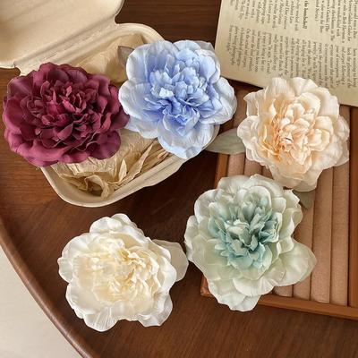 Kwiatowa spinka do włosów Lato Wakacje na plaży Styl bohemy Kwiatowa spinka typu dzióbek Kobiety Dziewczęta Moda Słodka fryzura Spinki Wsuwka do włosów