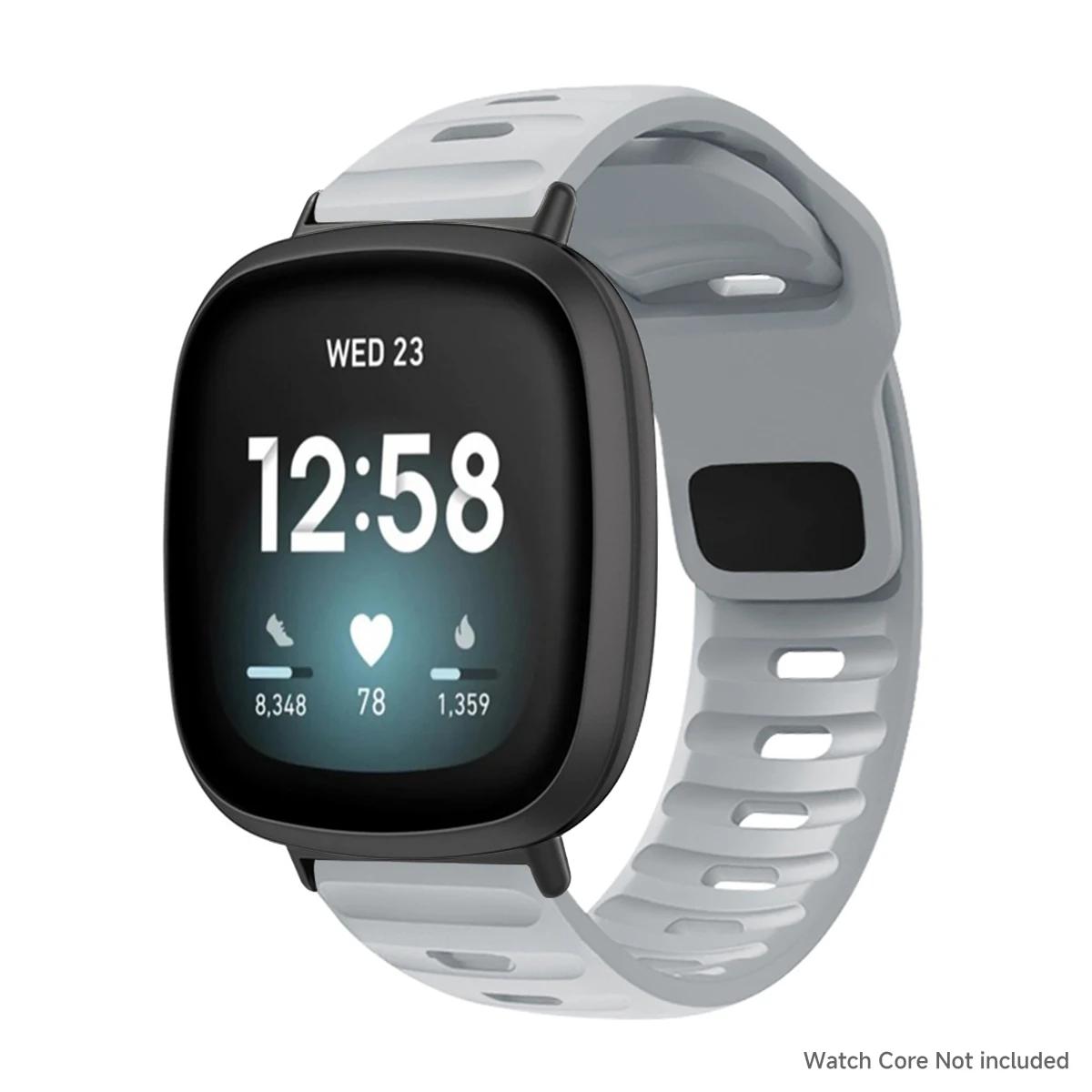 

Strap For Fitbit Versa 4/Versa3/ Versa 2/Versa Watch Band Sport Silicone Wristband For Fitbit Versa Lite/Sense/Sense2 Band corre For Fitbit Versa 4