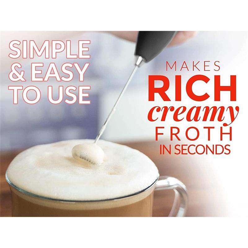 Powerful Milk Frother, Milk Frother and Steamer Foam Maker for Coffee with Upgraded Titanium Motor for Frappe, Matcha