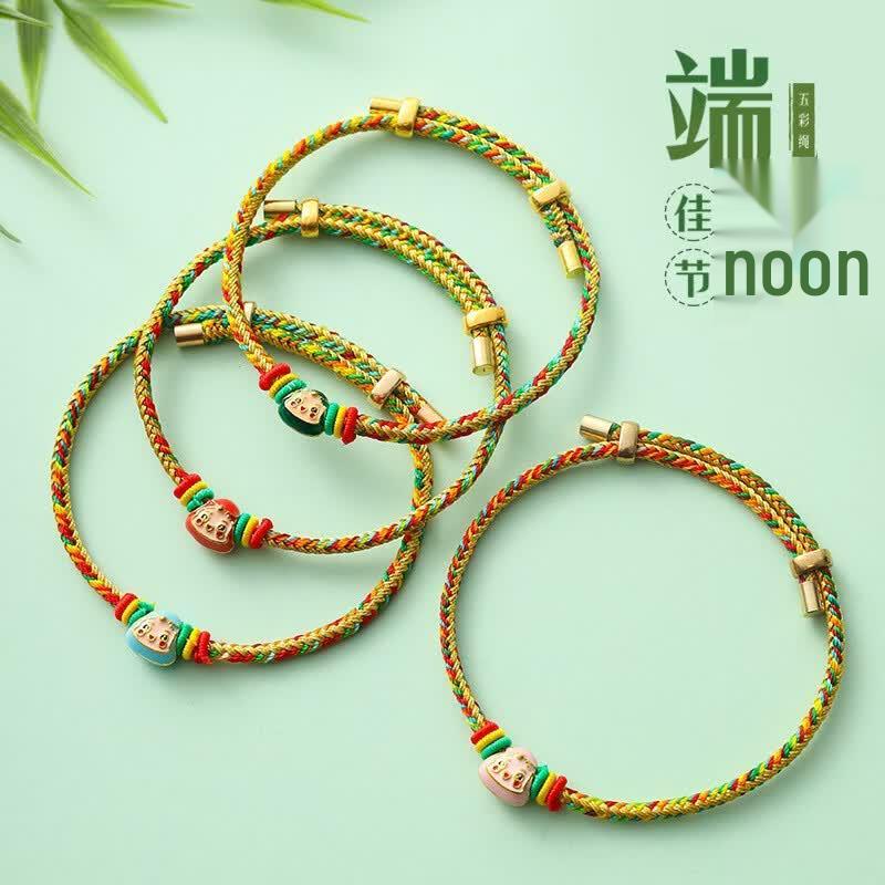 

Dragon Boat Festival Five-Color Zongzi Bracelets (10-Pack)