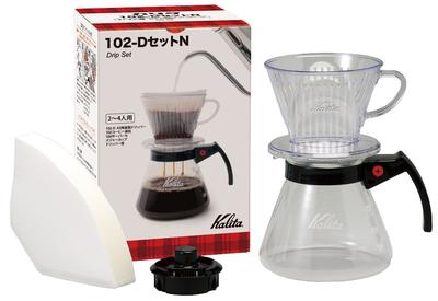 Kalita Zestaw do parzenia kawy Kalita z 3 otworami i szybką prędkością ekstrakcji, która wydobywa jej smak zanim wyjdzie z niej cały smak. Zestaw do parzenia kawy