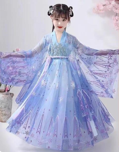 Chinese Hanfu Dress Children Clothing Fairy Cosplay Costumes Kids Clothes Party Dance Wear Stage Girl Dress Princess Vintage