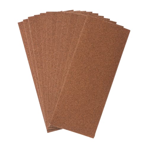 KAKURI Sandpaper Set, 12 Sheets (#80), 93x230mm, for Wood, Metal, Paint, Rust, Deburring, Dirt Removal, Rough Polishing, Base Polishing, and Finishing