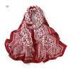 Arabic Pearl Chiffon Desert Hijab: Long Printed Silk Scarf & Sunscreen Headscarf