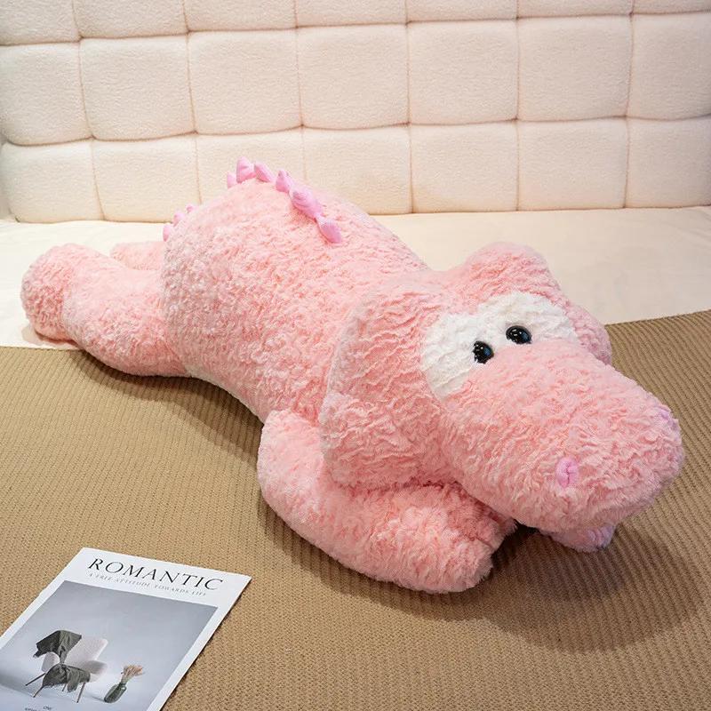 

Soft Green Pink Dinosaur Animal Stuffed Plush Toy Doll Cute Crocodile Gift Girl Dolls Sleep Pillow Soft Room Decor Toy for Kid 80cm