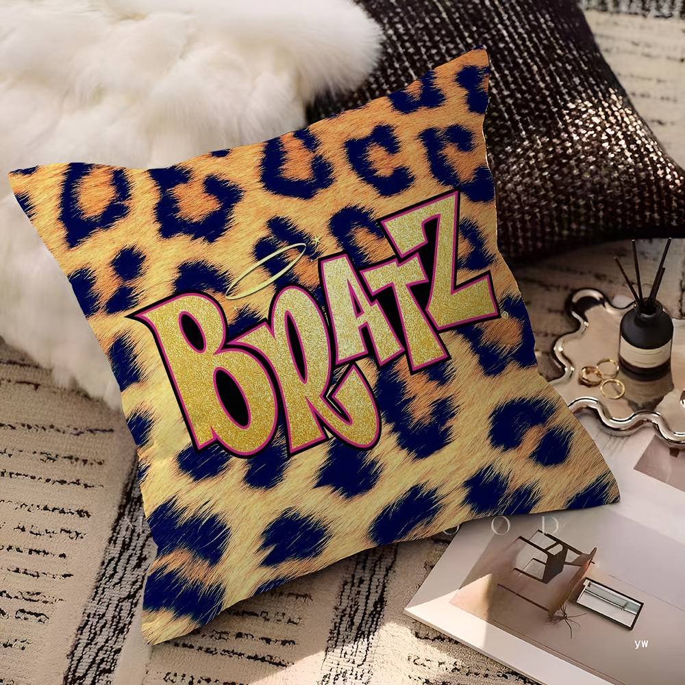 Bratz Doll Classic Vintage Pillowcase Toon Gift Cushion Cover Bedroom Home Sofa Chair Seat Decor Pillow Case